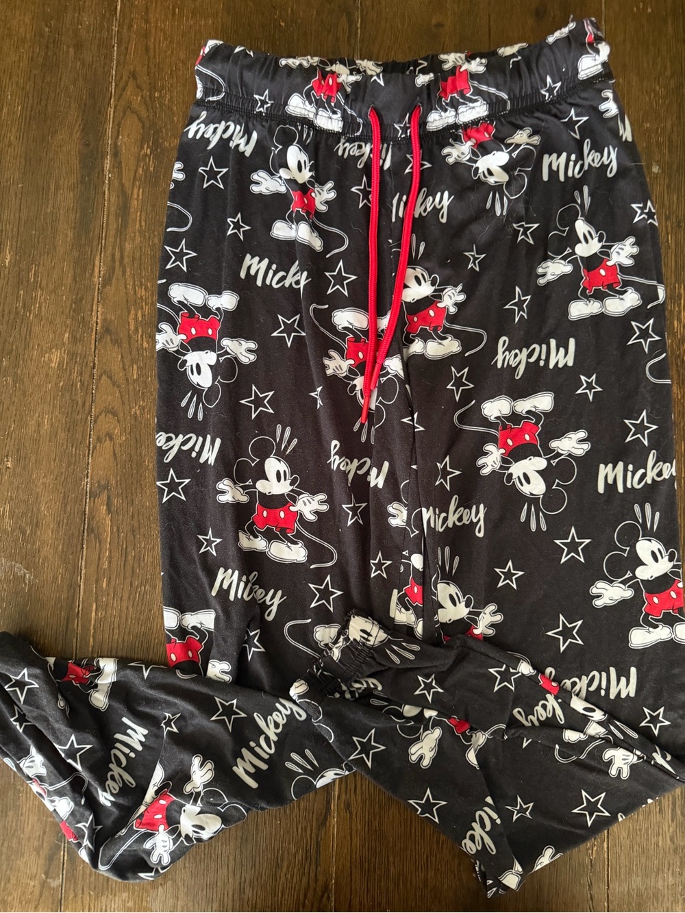 Disney Black and Red Mickey Mouse Pajama Pants